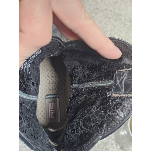 Ariat 7B Dahlia Western Boot Black Leather Cowgirl Whimsygoth Goth Boho Rodeo - Picture 10 of 13